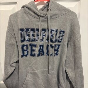 Gray Deerfield Beach Hoodie